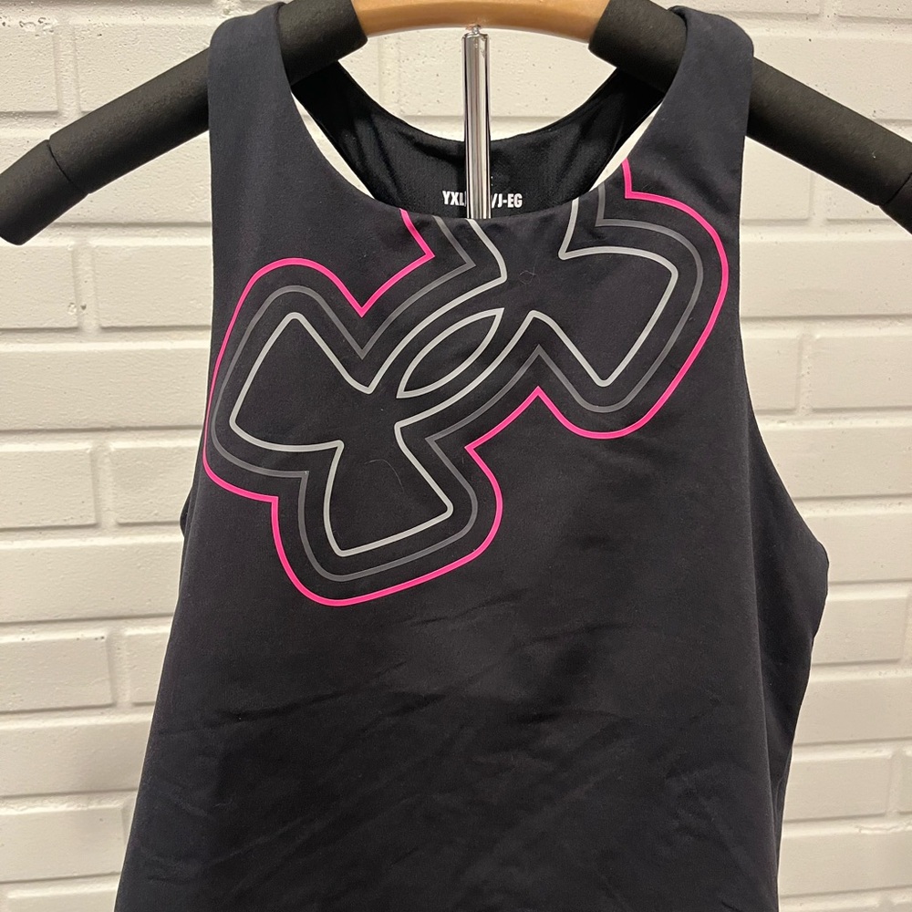 Under Armour Black Tank with Pink Highlights